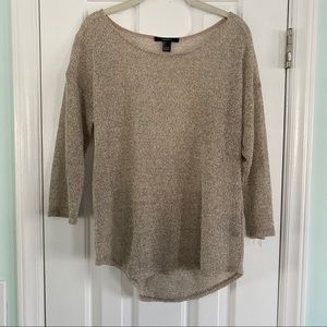 Semi sheer knit blouse
